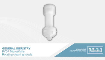 MicroWhirly (PVDF), series 500.191 – Rotating cleaning nozzle